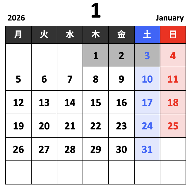 1月